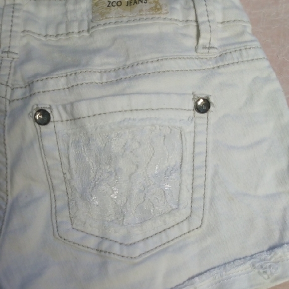 Women's White Shorts - Picture 4 of 5
